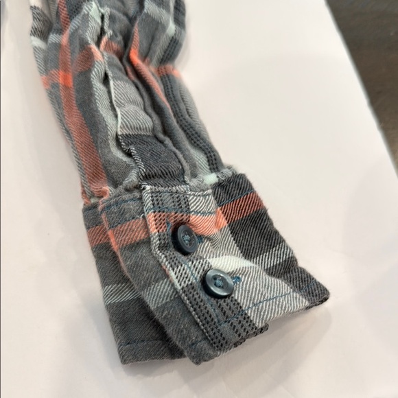 Arizona Jean Company Small Boyfriend Fit Plaid Button Down Shirt - Picture 9 of 12